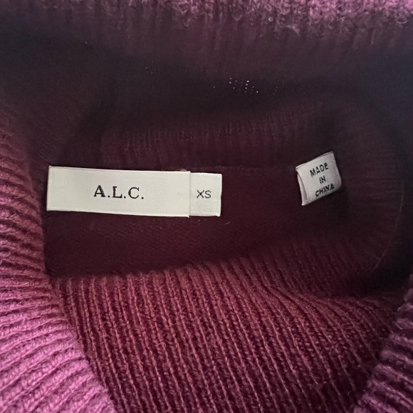 Maroon Turtleneck Sweater! A.L.C. - Picture 8 of 10